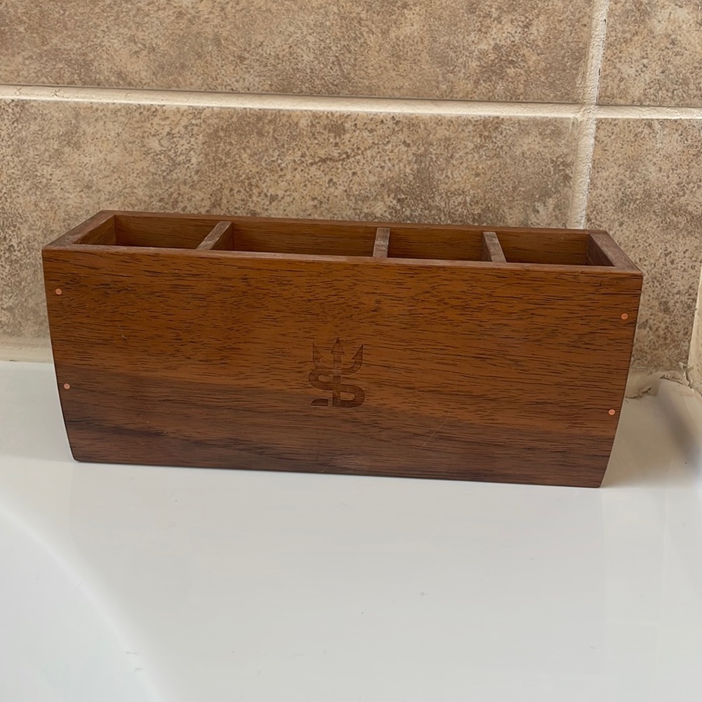 Sonia G Walnut Brush holder